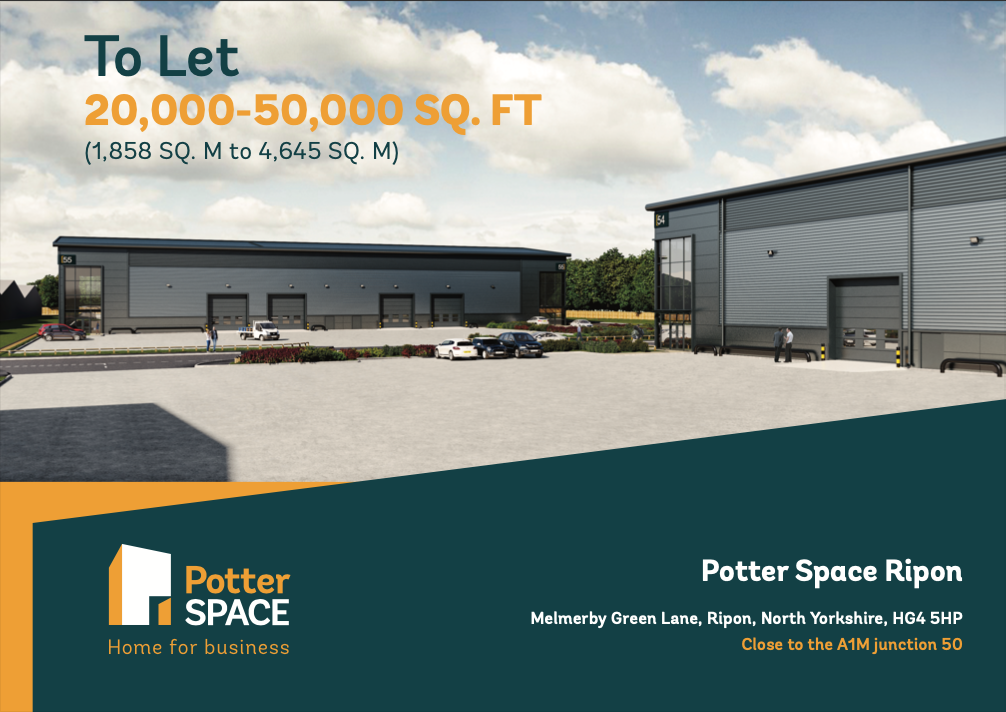 Downloadable brochure detailing available units at Potter Space Ripon